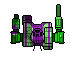 A video game graphics of a purple and green space ship

AI-generated content may be incorrect.