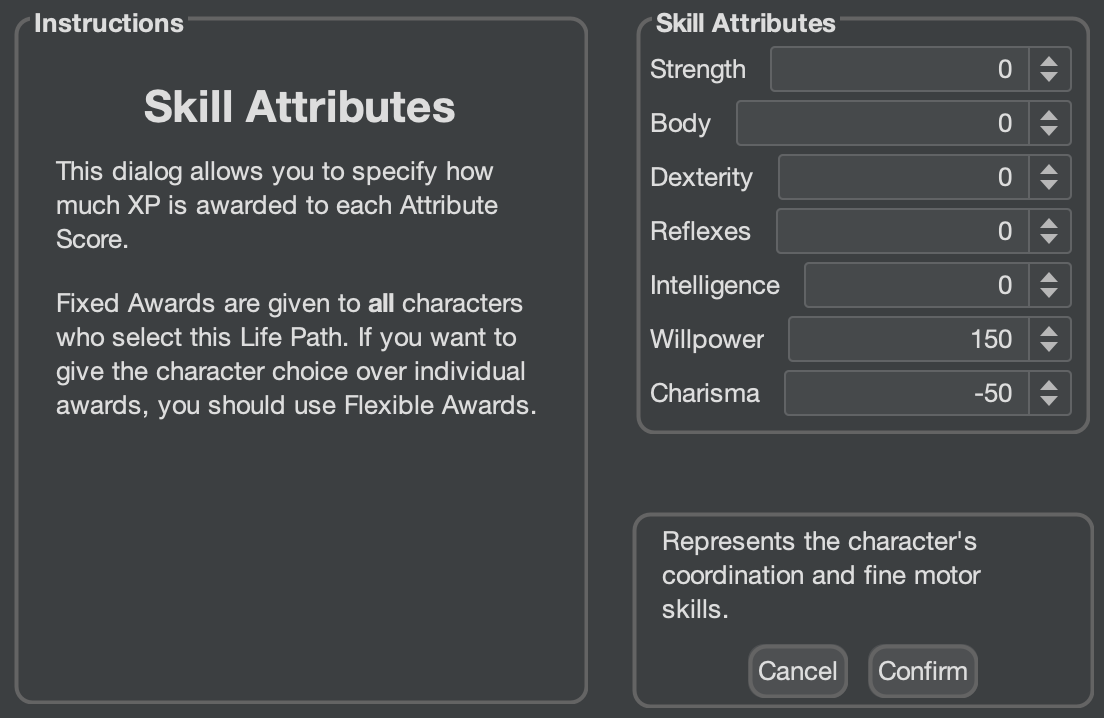 Skill Attributes