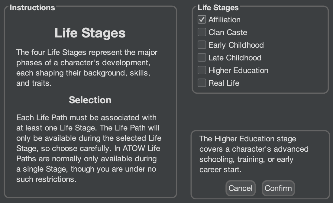 Life Stages