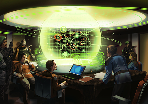Command center briefing