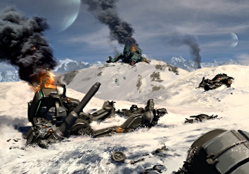 Post-battle scene